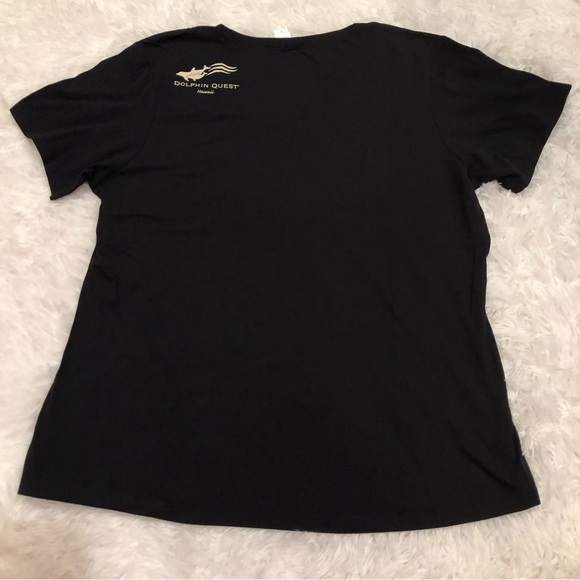 Dolphin Quest Hawaii t-shirt womens size XL Black - Picture 3 of 6